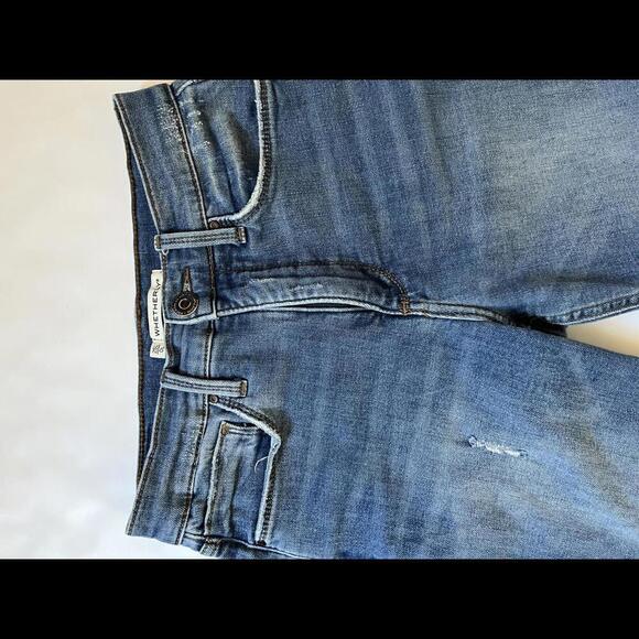 Whetherly Pierce High Waisted Distressed Straight Leg Jean Size 25 - Picture 3 of 7
